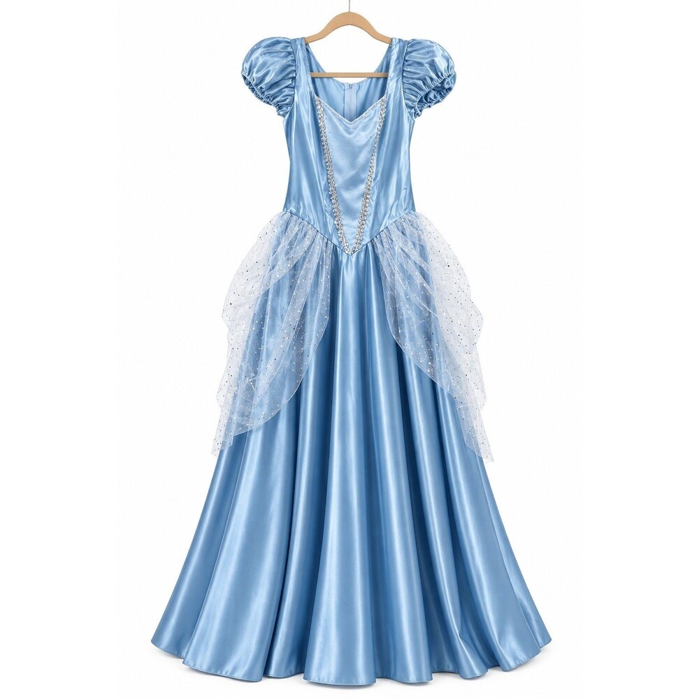 Fairytale Princess Cinderella Blue Ball Gown Halloween Costume Leg Avenue Size L